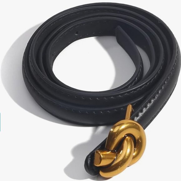 Accessories - Metal Knot Buckle Skinny Waist Belt for Pants / Jeans / Dresses | Women